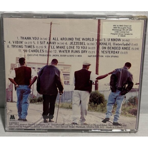 Boyz II Men - II CD Album 1994 Motown Records Classic R&B Hits Made In Canada - Picture 2 of 3